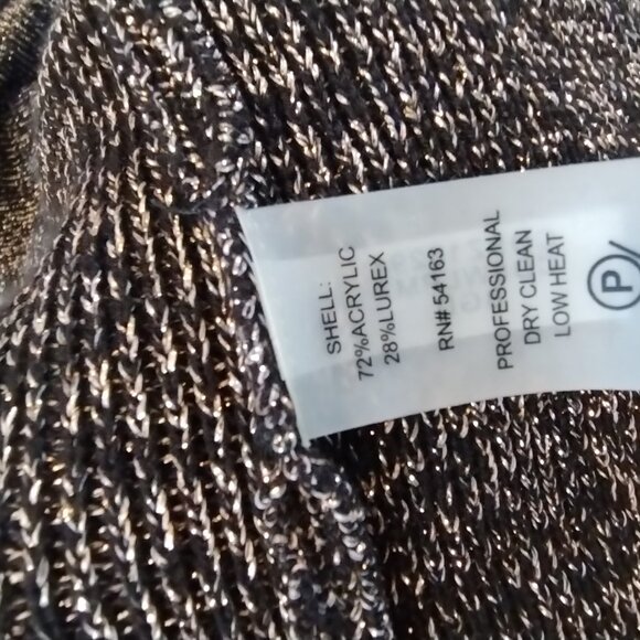 Calvin Klien Metallic Sweater Dress Size XL - Beautiful & Very Nice - Picture 8 of 9